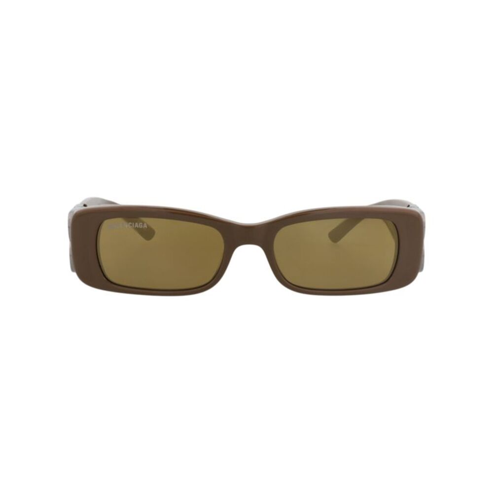 Balenciaga Square-Frame Recycled Acetate Sunglasses Brown Womens